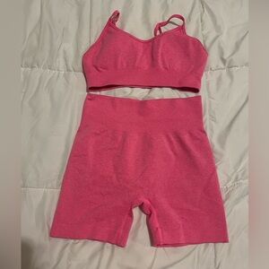 Hot pink workout set